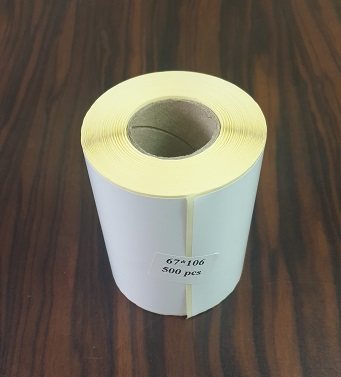 لیبل کاغذی 106×67 تک‌ ردیفه پرچسب – 500 عددی