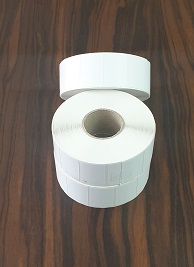لیبل حرارتی PVC صدفی 25×35 جابجاشونده (کم‌چسب | ریموو) تک‌ردیفه - نوع 1